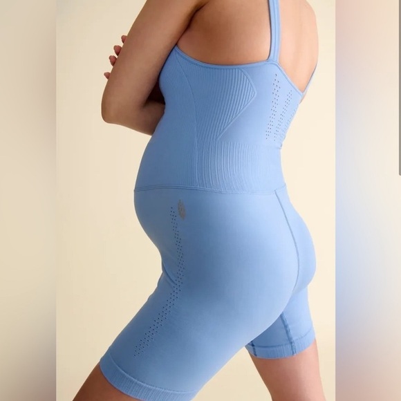 Hatch X Free People Movement Black Good Karma High Neck Maternity Runsie XS/S - Picture 4 of 10